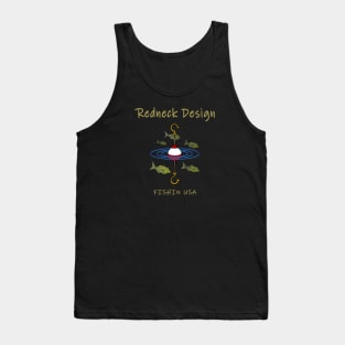 Redneck Design Fishing Bobber Tank Top